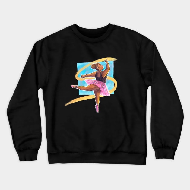 The Ballerina Crewneck Sweatshirt by NashSketches